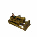 Bulldozer avec conducteur -HO-1/87-WOODLAND SCENICS AS5562