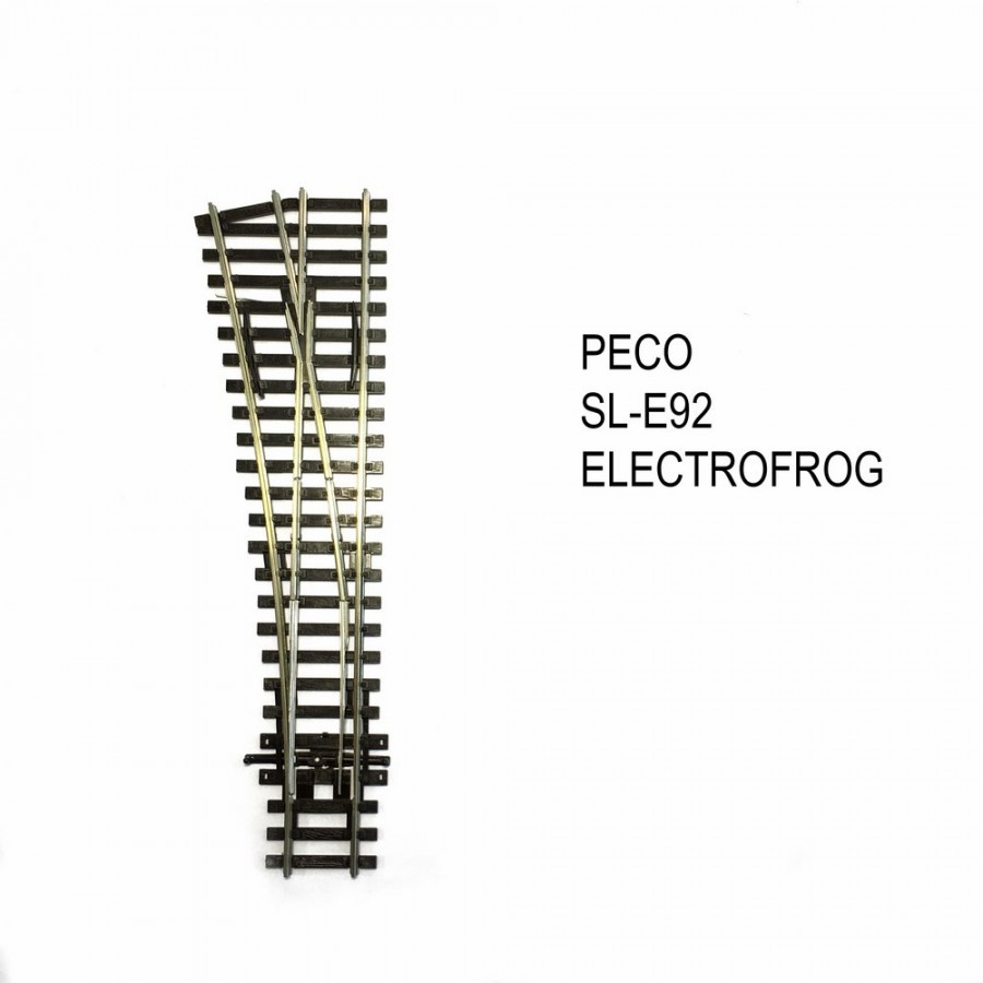 Streamline aiguillage gauche 185mm electrofrog code 100-HO-1/87-PECO SL-E92
