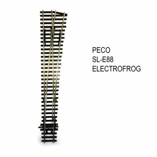 Streamline aiguillage droit 258mm electrofrog code 100-HO-1/87-PECO SL-E88