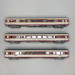 3 voitures grand confort "Aquitaine", SNCF - LSMODELS 40081DC- HO 1/87