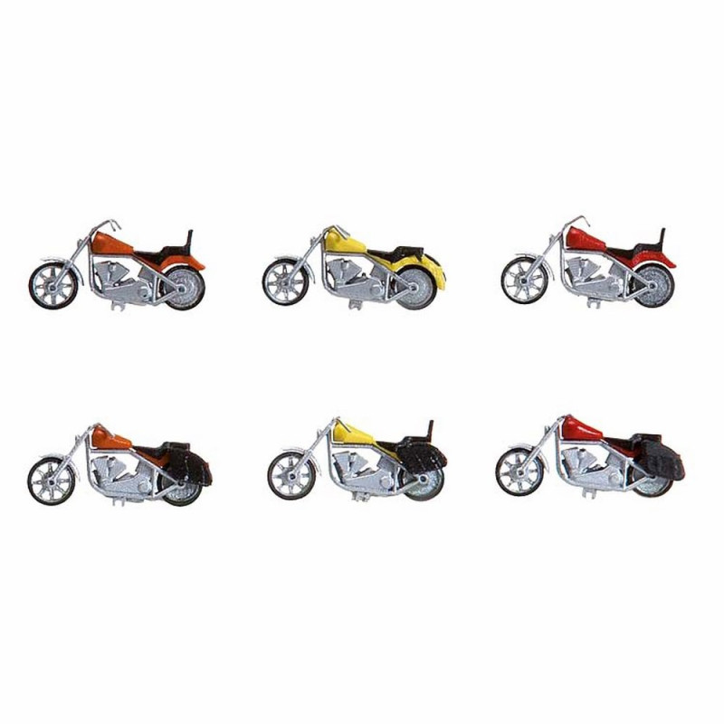 6 motos maquette à monter -HO-1/87-FALLER 180603