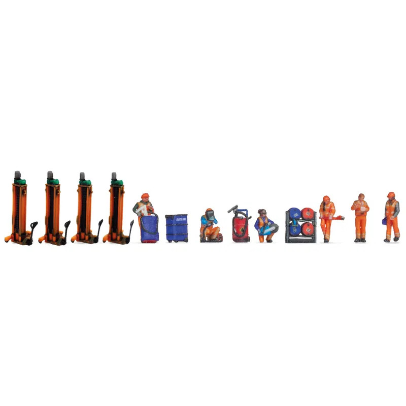 Coffret de figurines thématiques : Dépôt ferroviaire - NOCH 35900 - N 1/160