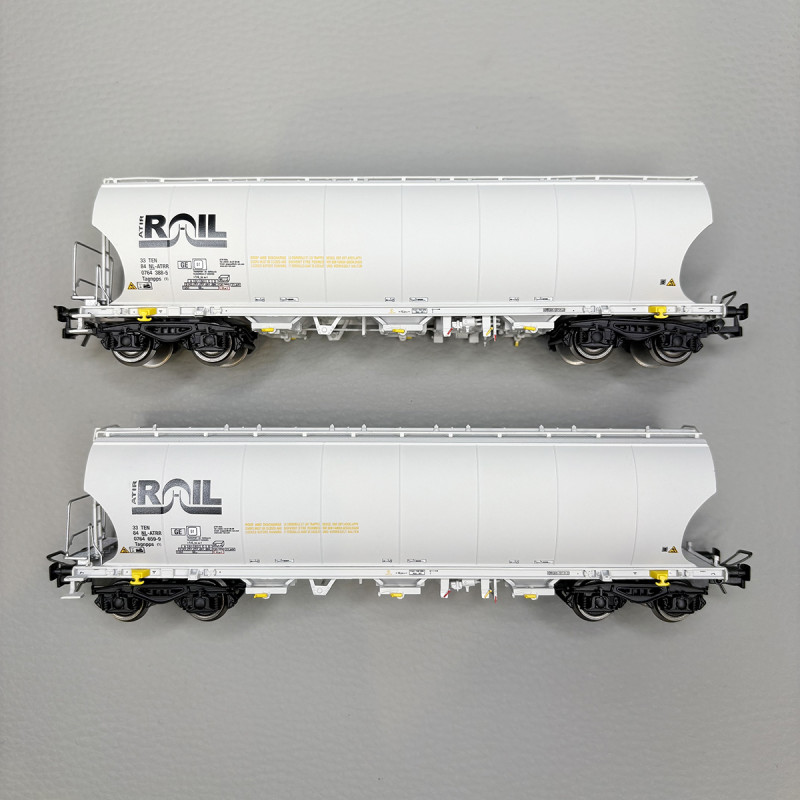 Set De 2 Wagons Type Kls, DB - Rivarossi HR6458 - Chargé 4 Camionnettes Volkswagen T2