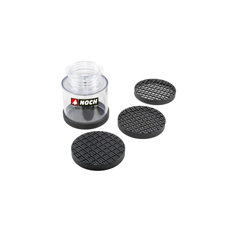 Récipients de flocons interchangeable - NOCH 60127 - G 1/22,5, 0 1/43, HO 1/87, TT 1/120, N 1/160, Z 1/220
