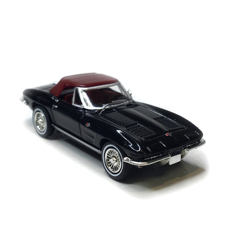 Chevrolet Corvette C2, cabriolet, noir, 1962 - BREKINA 18025 - HO 1/87