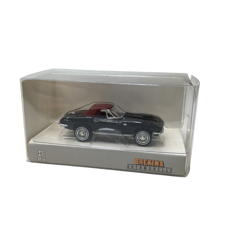 Chevrolet Corvette C2, cabriolet, noir, 1962 - BREKINA 18025 - HO 1/87