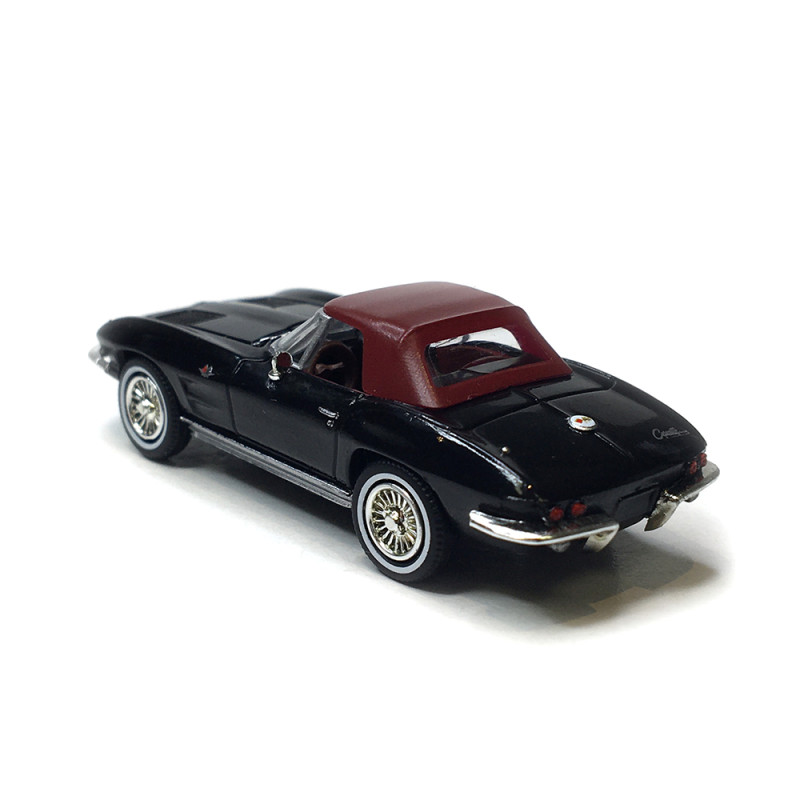 Chevrolet Corvette C2, cabriolet, noir, 1962 - BREKINA 18025 - HO 1/87