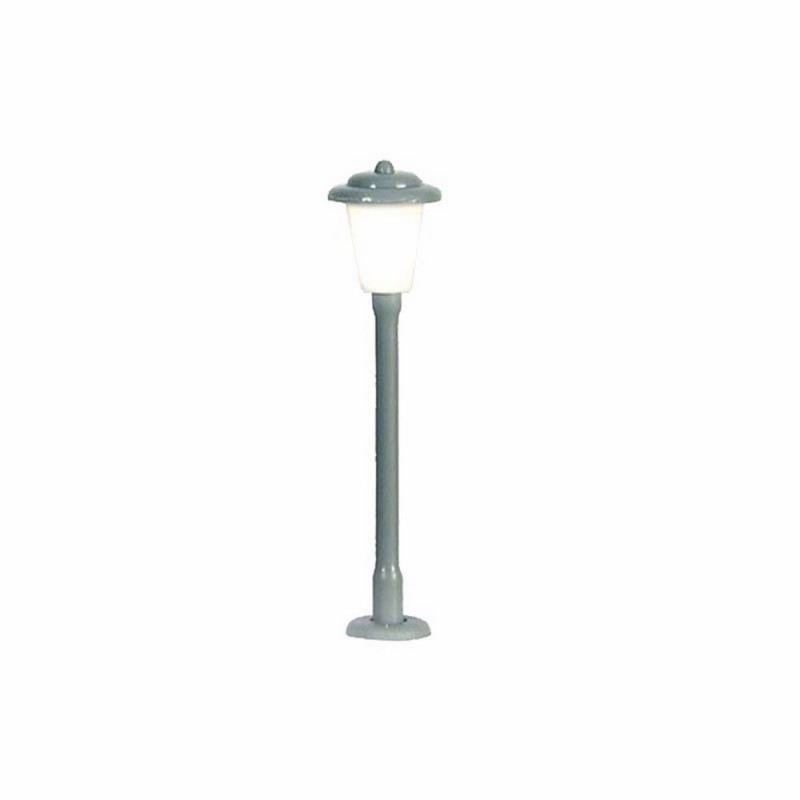 Lot De 10 Lampadaires Miniatures LED Pour Modélisme Ferroviaire (calibre 00, 3V, Blanc)