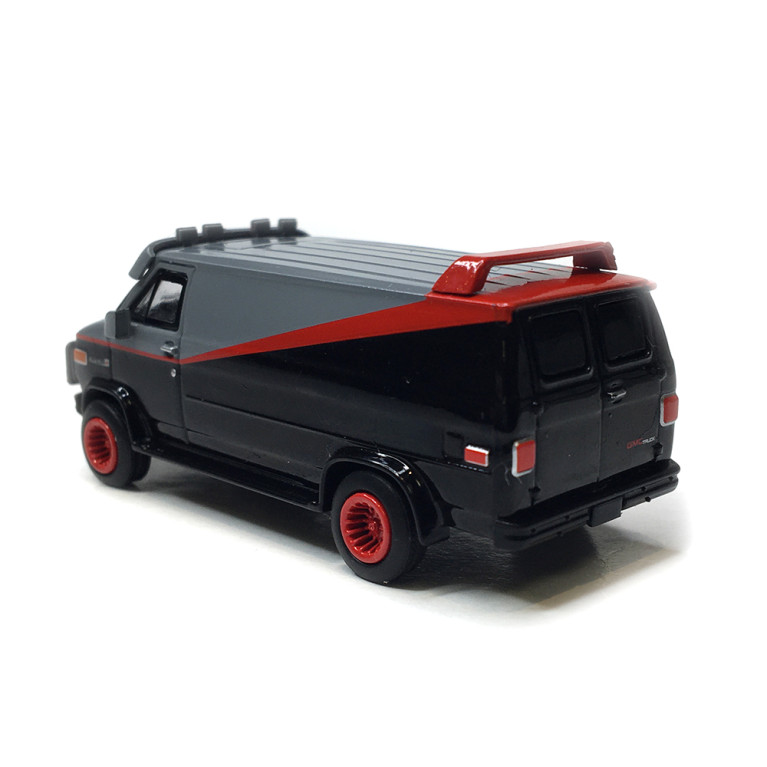 GMC Vandura, noir et rouge, 1983 - BREKINA 18250 - HO 1/87