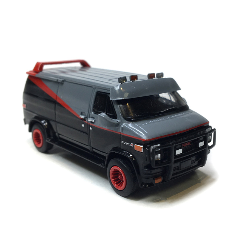 GMC Vandura, noir et rouge, 1983 - BREKINA 18250 - HO 1/87