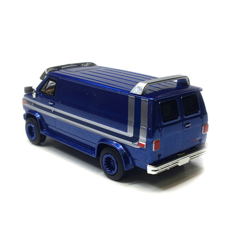 GMC Vandura, bleu métallisé, 1983 - BREKINA 18253 - HO 1/87