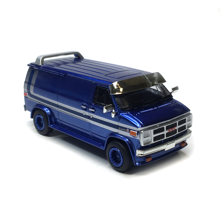 GMC Vandura, bleu métallisé, 1983 - BREKINA 18253 - HO 1/87
