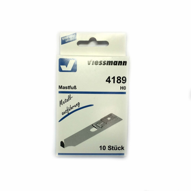 10 adaptateurs rail Marklin pour mats de ligne 41103 -HO-1/87-VIESSMANN 4189
