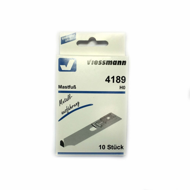 10 adaptateurs rail Marklin pour mats de ligne 41103 -HO-1/87-VIESSMANN 4189