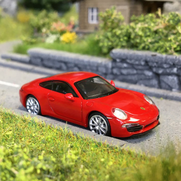 Porsche 911 (991) Carrera, rouge, 2013 - Minichamps 870068020 - 1/87