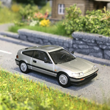 Honda CR-X MK2, argent, 1987 - Minichamps 870161021 - 1/87