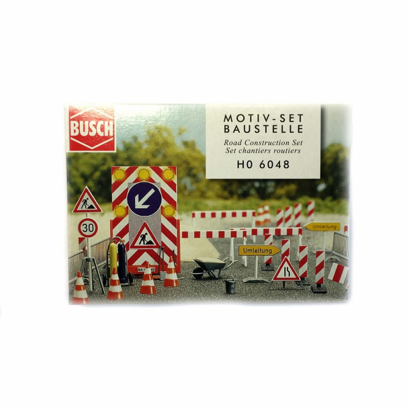 Accessoires de chantiers routiers HO Busch 6048