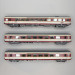3 voitures grand confort "Aquitaine", SNCF - LSMODELS 40081AC- HO 1/87
