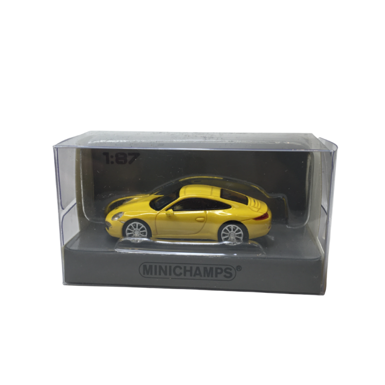 Porsche 911 (991) Carrera, jaune, 2013 - Minichamps 870068024 - 1/87