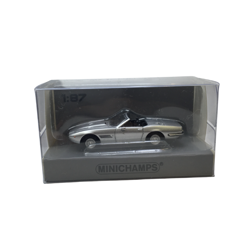Maserati Ghibli spyder coupé, argent, 1969 - Minichamps 870123030 - 1/87
