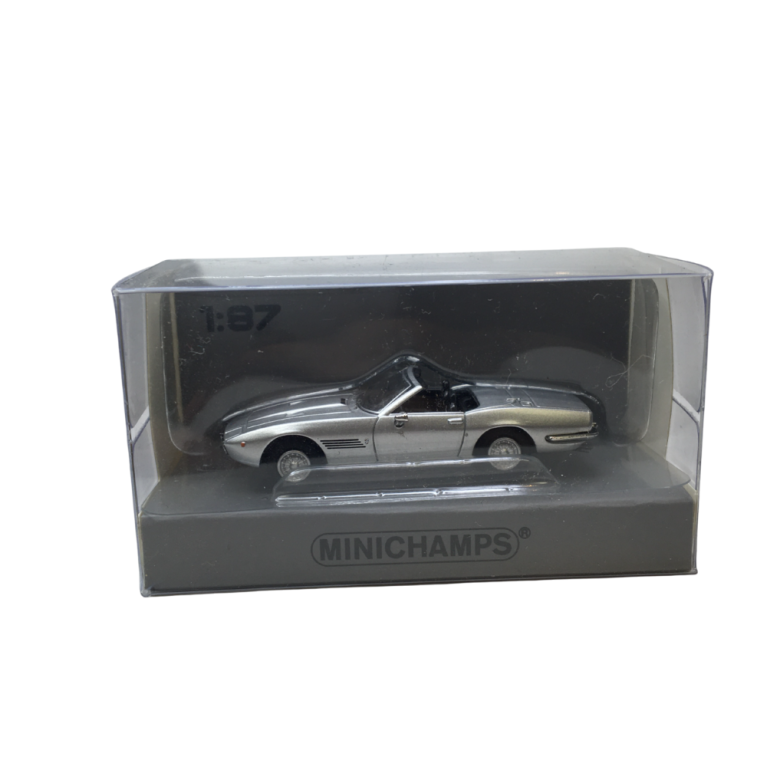 Maserati Ghibli spyder coupé, argent, 1969 - Minichamps 870123030 - 1/87