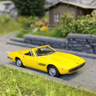 Maserati Ghibli spyder coupé, jaune, 1969 - Minichamps 870123031