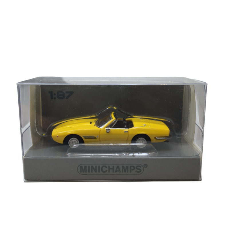 Maserati Ghibli spyder coupé, jaune, 1969 - Minichamps 870123031 - 1/87