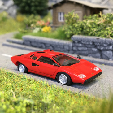 Lamborghini countach LP 400, rouge, 1974 - Minichamps 870103120 - 1/87