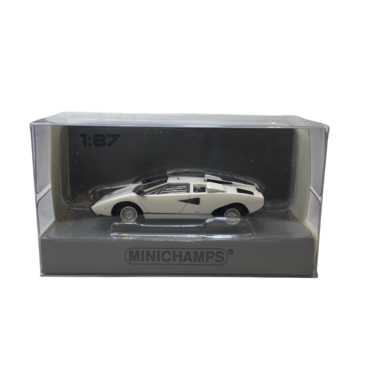Lamborghini countach LP 400, blanc, 1974 - Minichamps 870103122 - 1/87