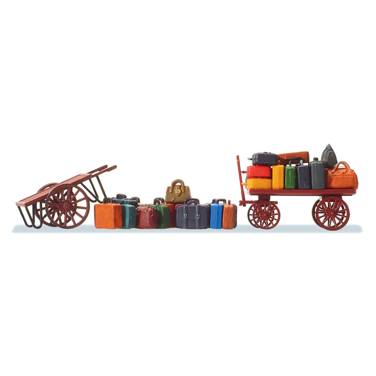 Chariots et bagages - PREISER 17705 - HO 1/87