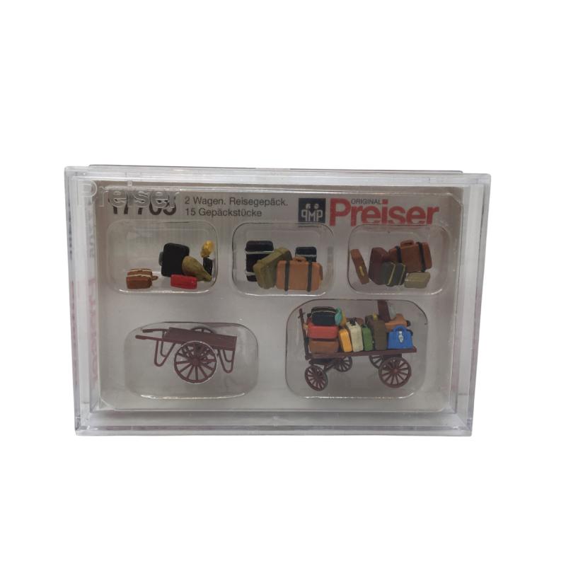 Chariots et bagages - PREISER 17705 - HO 1/87