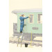 Nettoyeur de wagon - PREISER 45505 - G 1/22.5