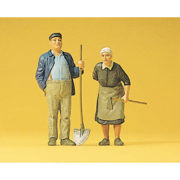 Fermier et fermière - PREISER 45071 - G 1/22.5