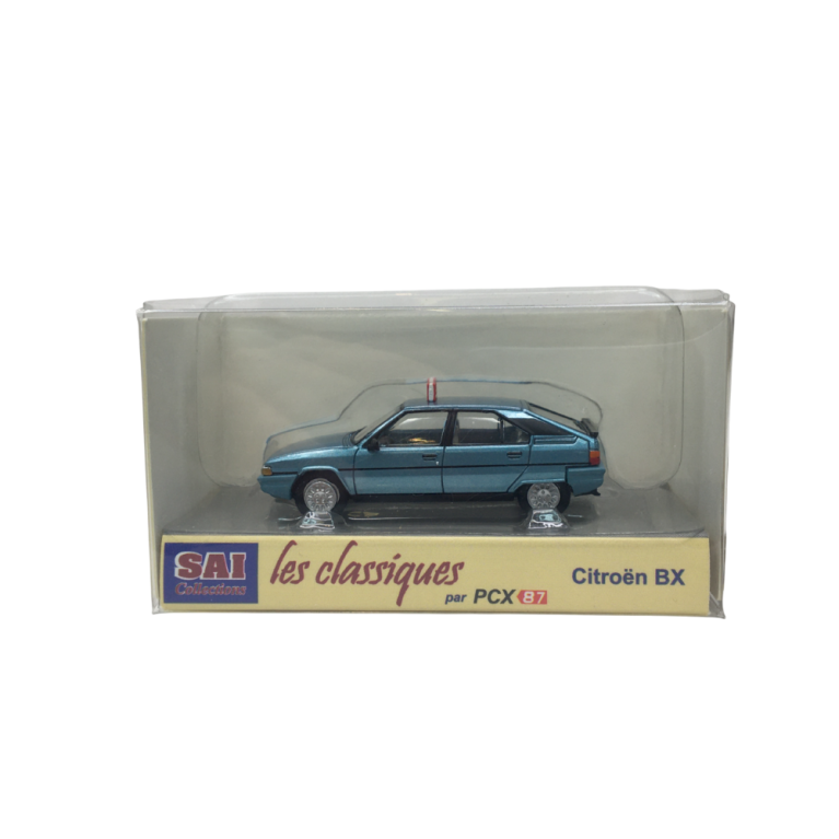 Citroën BX phase 1, TAXI bleu argenté, 1983 - SAI 6495 - HO 1/87