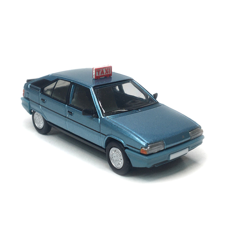 Citroën BX phase 1, TAXI bleu argenté, 1983 - SAI 6495 - HO 1/87
