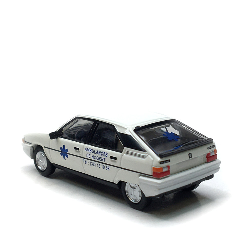 Citroën BX phase 1, VSL, Ambulances de Nogent, 1983 - SAI 6496 - HO 1/87