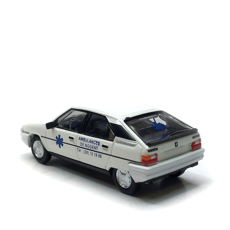 Citroën BX phase 1, VSL, Ambulances de Nogent, 1983 - SAI 6496 - HO 1/87