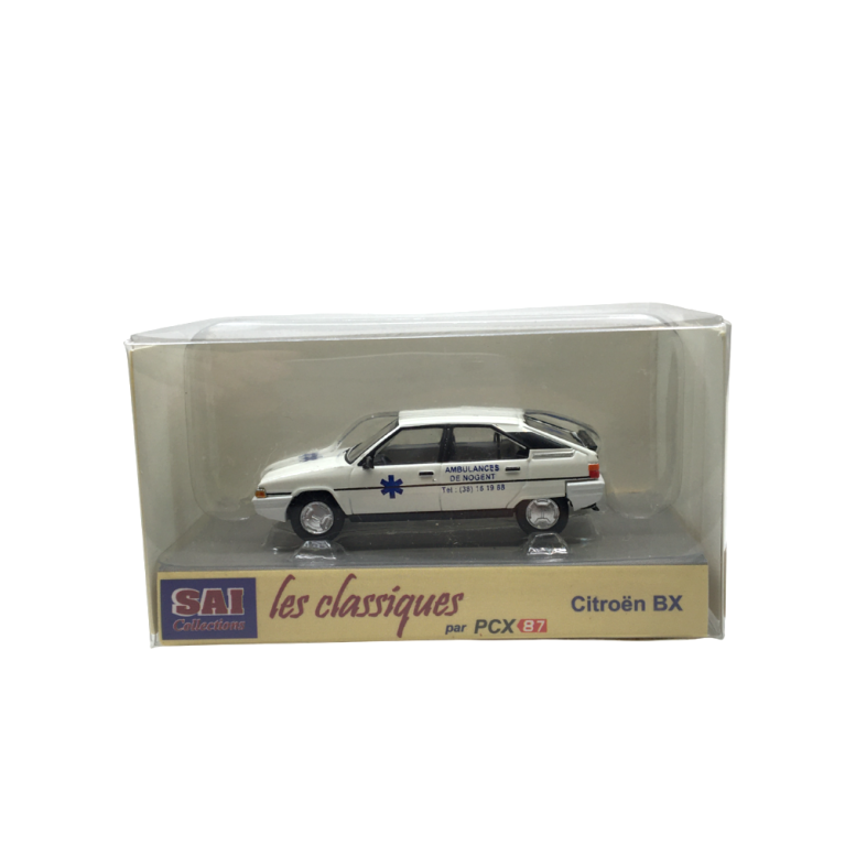 Citroën BX phase 1, VSL, Ambulances de Nogent, 1983 - SAI 6496 - HO 1/87