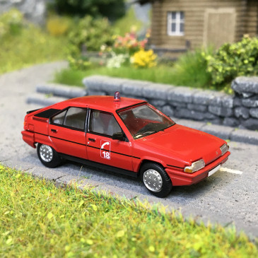 Citroën BX phase 1, pompiers 18, 1983 - SAI 6497 - HO 1/87