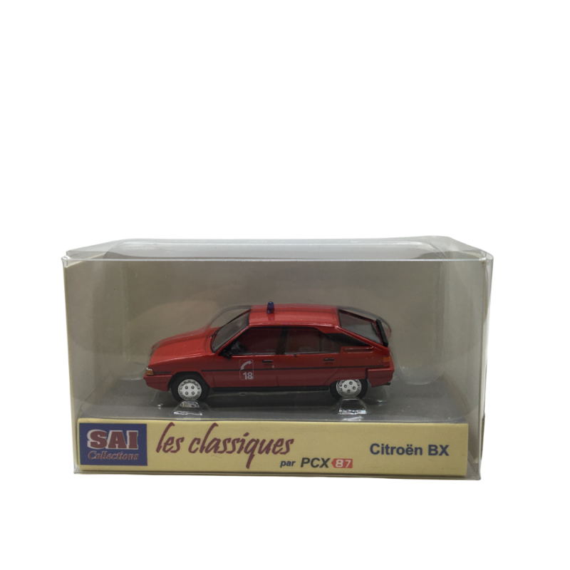 Citroën BX phase 1, pompiers 18, 1983 - SAI 6497 - HO 1/87