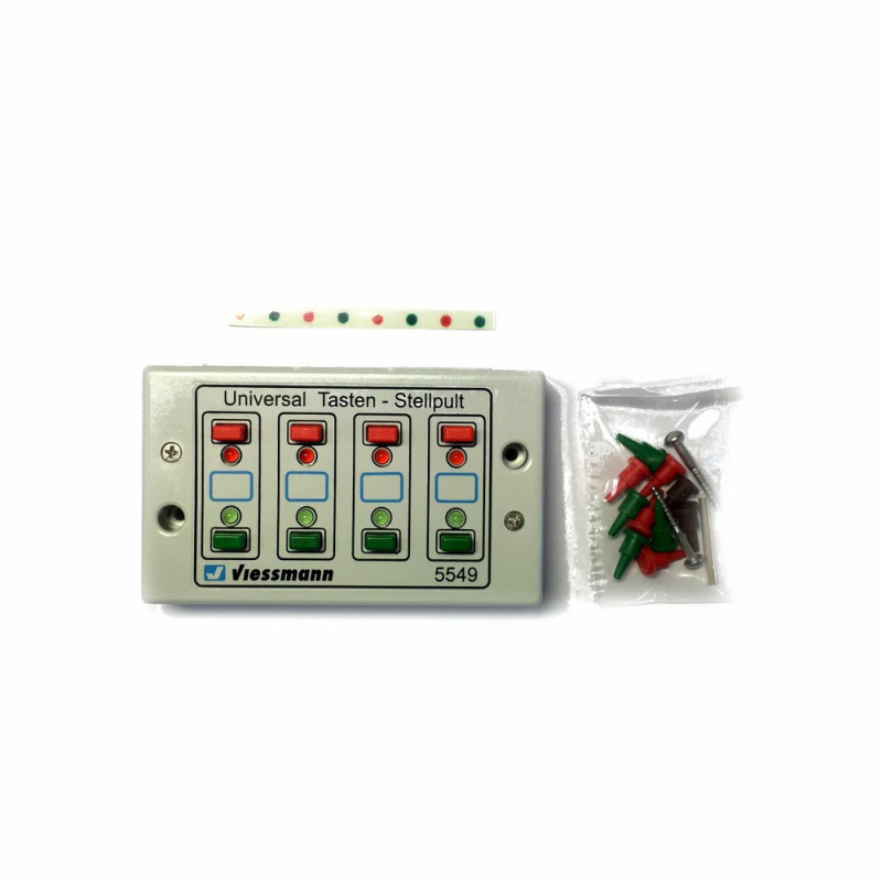 Boitier de 4 commandes pour aiguillage ou autre-Toutes échelles-VIESSMANN 5549