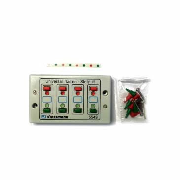 Boitier de 4 commandes pour aiguillage ou autre-Toutes échelles-VIESSMANN 5549