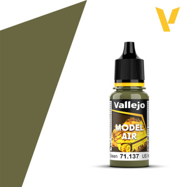 Vert Clair Américain N°129 - 18ml Model Air - VALLEJO 71.137