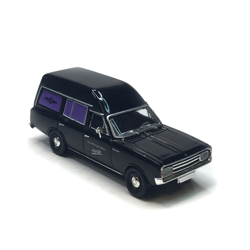 Opel Rekord C Corbillard, noir, 1968 - BREKINA 20676 - HO 1/87