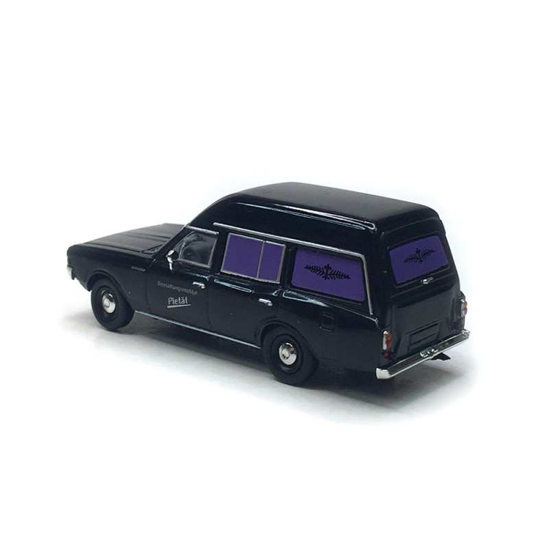 Opel Rekord C Corbillard, noir, 1968 - BREKINA 20676 - HO 1/87
