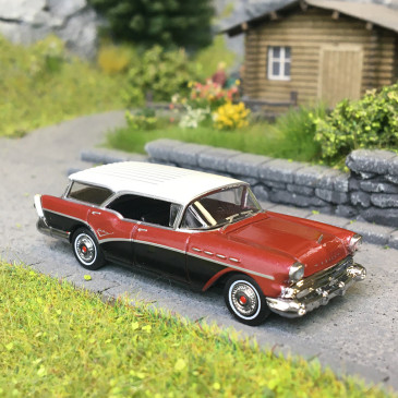 Buick Century Caballero, rouge/noir, 1957 - BREKINA 18178 - HO 1/87