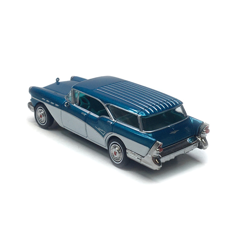 Buick Century Caballero, bleu/blanc, 1957 - BREKINA 18180 - HO 1/87