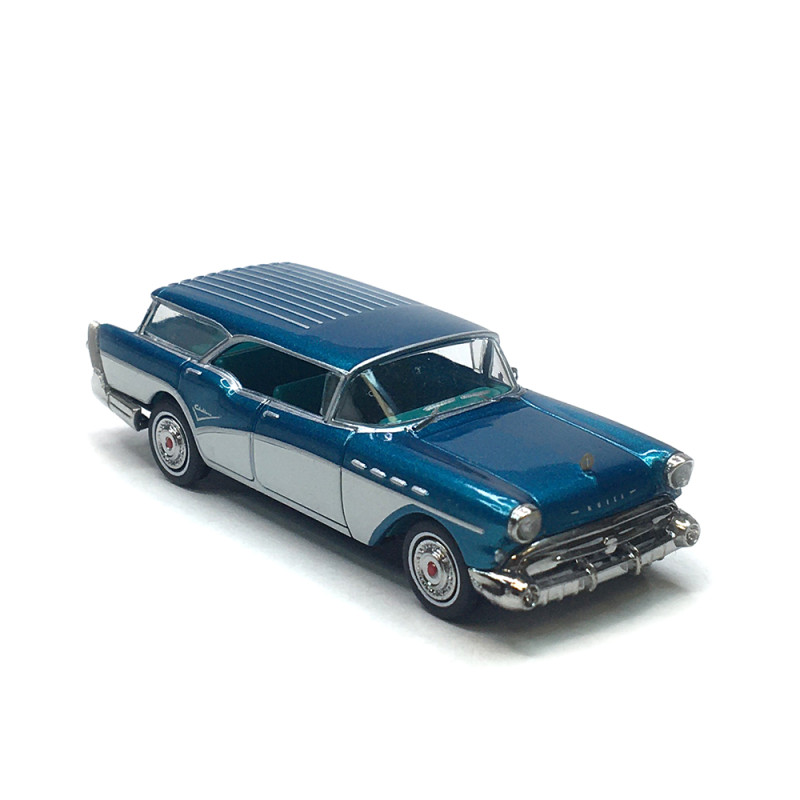 Buick Century Caballero, bleu/blanc, 1957 - BREKINA 18180 - HO 1/87