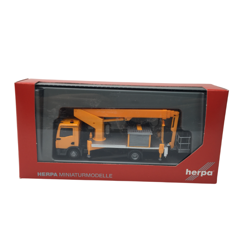 MAN TGL CC élévateur, orange - HERPA 319584 - HO 1/87
