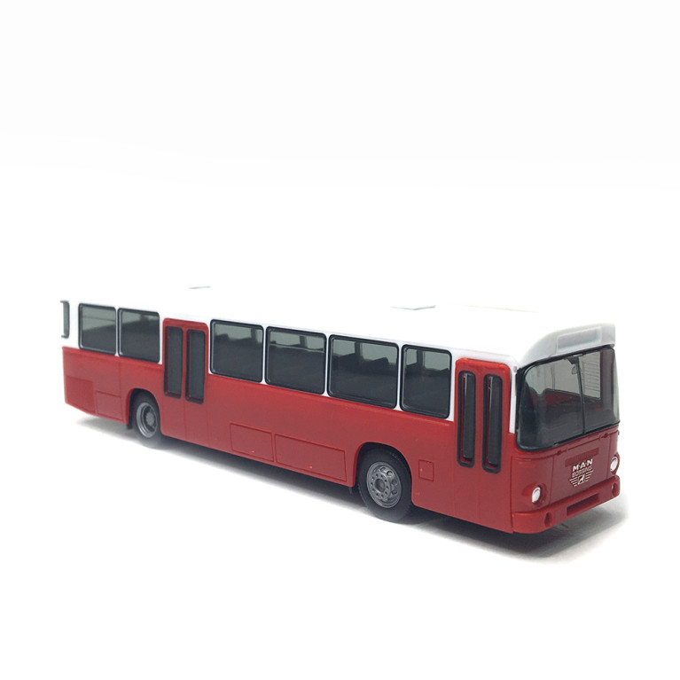Bus urbain MAN Büssing SÜ 210, rouge/blanc - HERPA 319393- HO 1/87